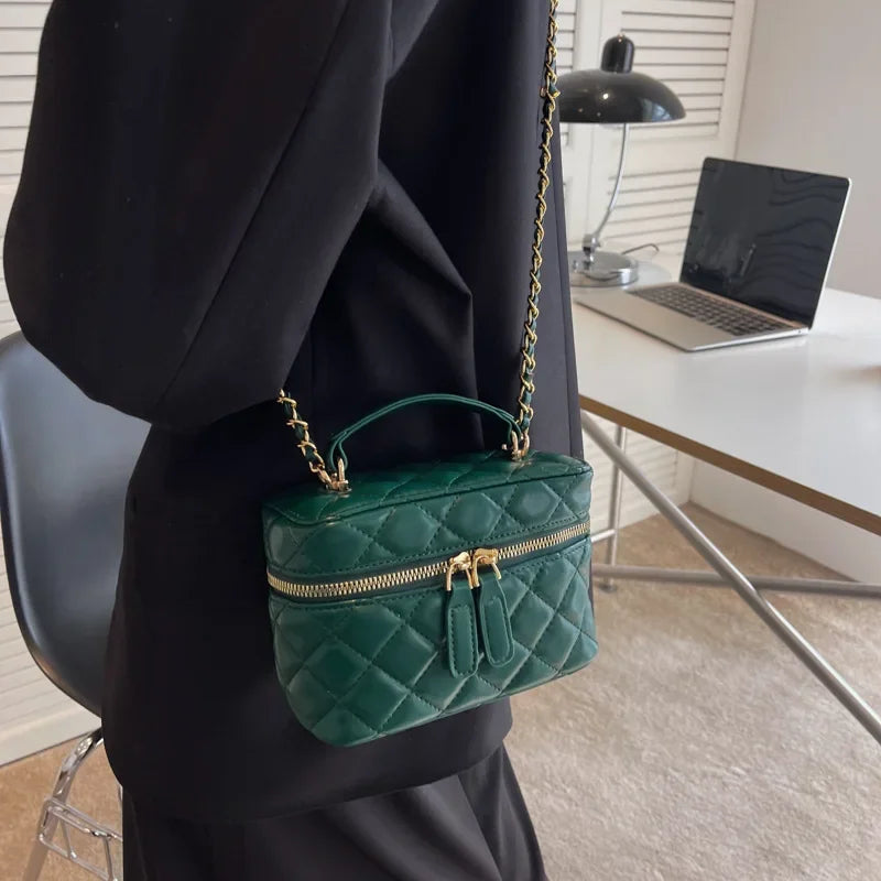 Luxury Mini Box Crossbody Bags for Women Sling Bag Brands Small Chains Shoulder Bag 2022 Square Purses and Handbags Tote Clutch