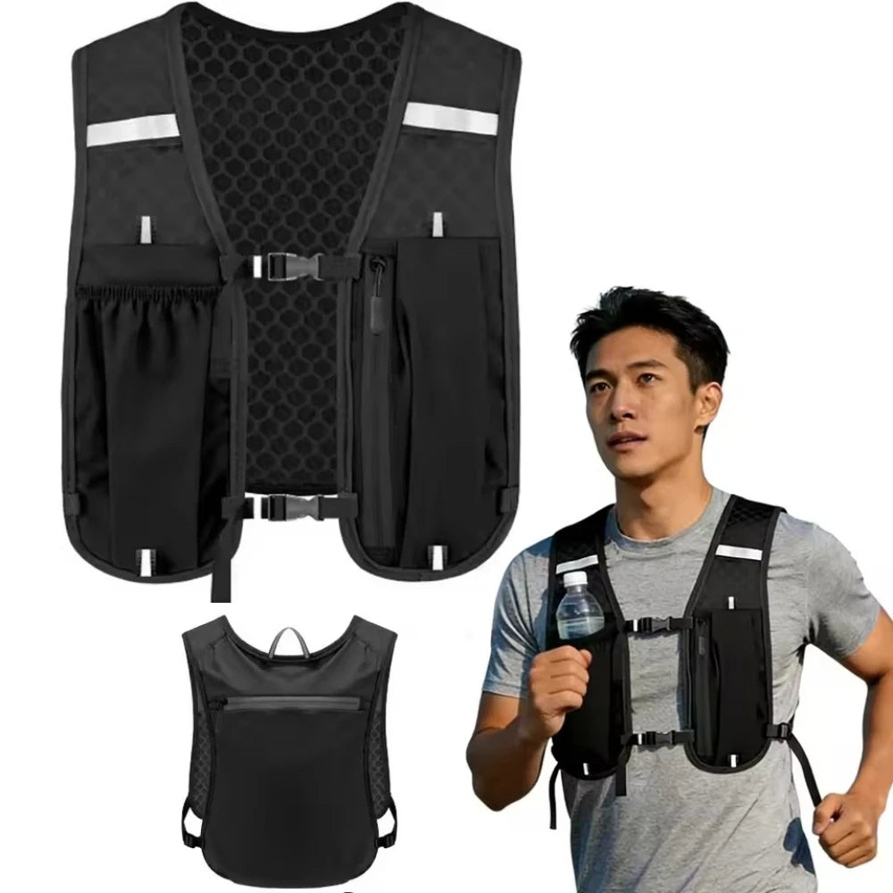 Running Hydration Vest for Men & Women — Water-Resistant Breathable Backpack for Hiking, Trails & Marathons