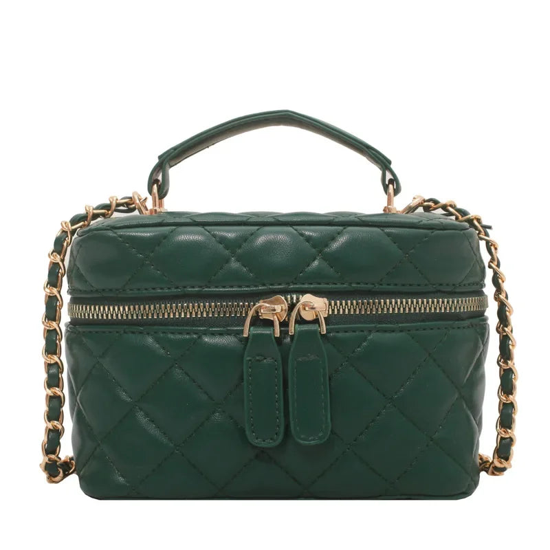 Luxury Mini Box Crossbody Bags for Women Sling Bag Brands Small Chains Shoulder Bag 2022 Square Purses and Handbags Tote Clutch