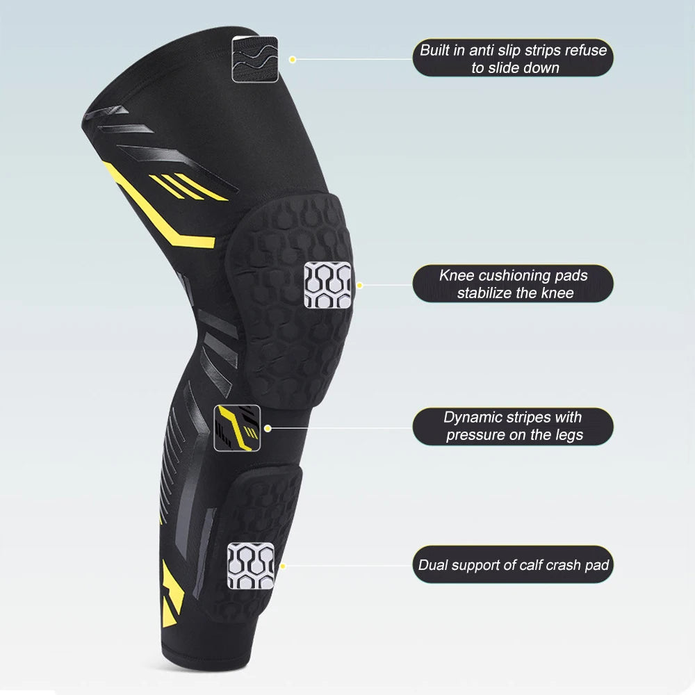 1PCS Knee Compression Sleeve for Basketball, Volleyball, Football - Adult Knee Brace Support, Breathable Leg Sleeve for Sports &